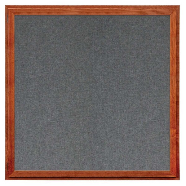 Outdoor Enclosed Combo Board, 72"x36", Black Frame/Burgundy & Forbo
